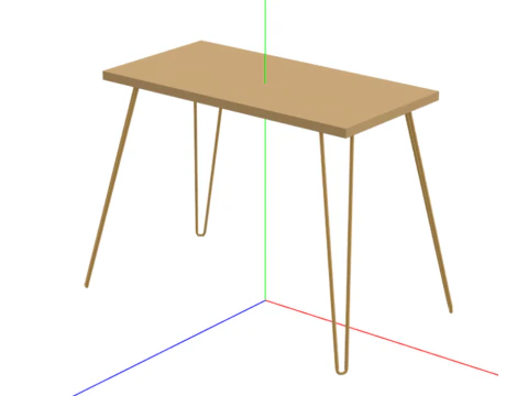 Компьютерный стол 3D Модель