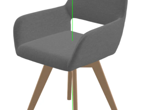 Salon moderne salle &agrave; manger fauteuils d'appoint invit&eacute; du club Modèle 3D