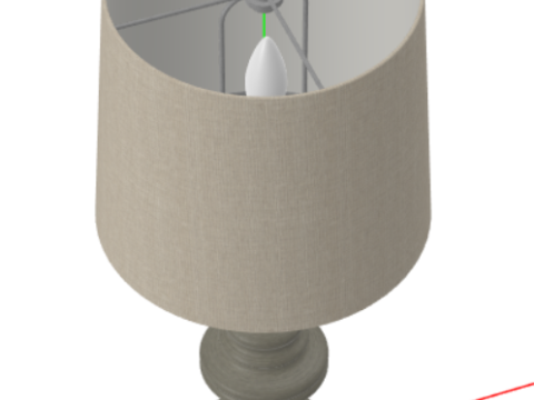 Table LampLiving Room Model 3D