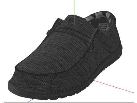 Hey Dude Mens Wally Sox Moc Toe Shoes 3Dモデル