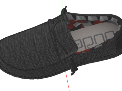 Hey Dude Mens Wally Sox Moc Toe Shoes 3Dモデル