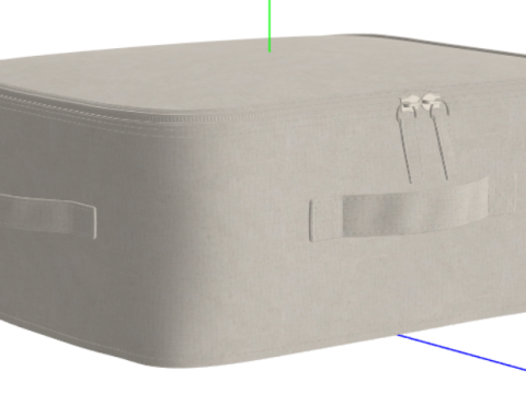 Reclining Computer Desk Chair with Footrest 3D Model