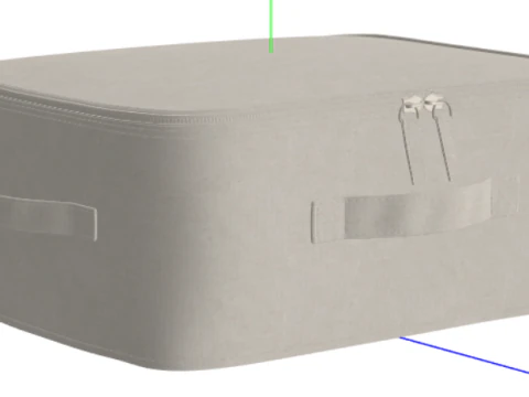 Silla de escritorio reclinable para computadora con reposapi&eacute;s Modelo 3D