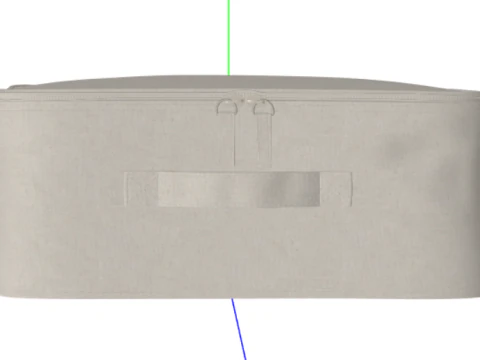 Silla de escritorio reclinable para computadora con reposapi&eacute;s Modelo 3D