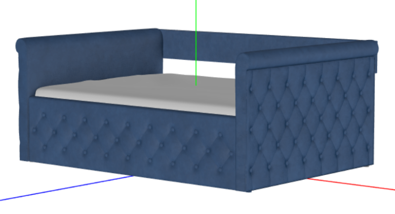 Sofa Bed with Trundle Modelo 3D .c4d .max .obj .3ds .fbx .stl .blend 