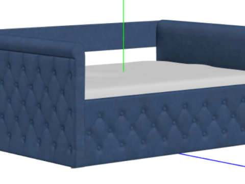 Sofa Bed with Trundle Modelo 3D