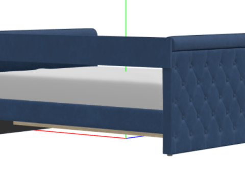 Sofa Bed with Trundle Modelo 3D