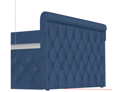 Sofa Bed with Trundle Modelo 3D