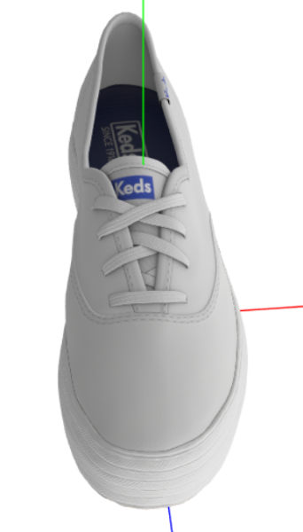 Keds Womens Triple Kick Leather Fashion Sneaker 3D Model .c4d .max .obj .3ds .fbx .stl .blend 