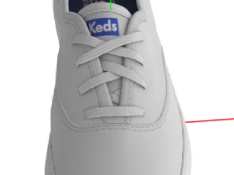 Keds Sneaker alla moda in pelle Triple Kick da donna Modello 3D