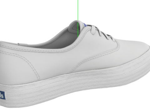 Keds Womens Triple Kick Leather Fashion Sneaker 3D Model