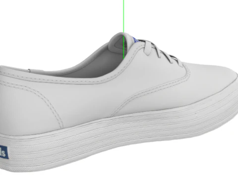Keds Womens Triple Kick Leather Fashion Sneaker 3D Model