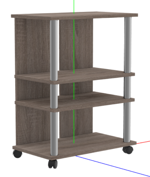 FMD TV-Hi-Fi Shelf Model 3D .c4d .max .obj .3ds .fbx .stl .blend 