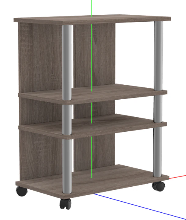 FMD TV-Hi-Fi Shelf 3D Model .c4d .max .obj .3ds .fbx .stl .blend 