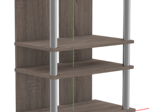 FMD TV-Hi-Fi Shelf 3Dモデル