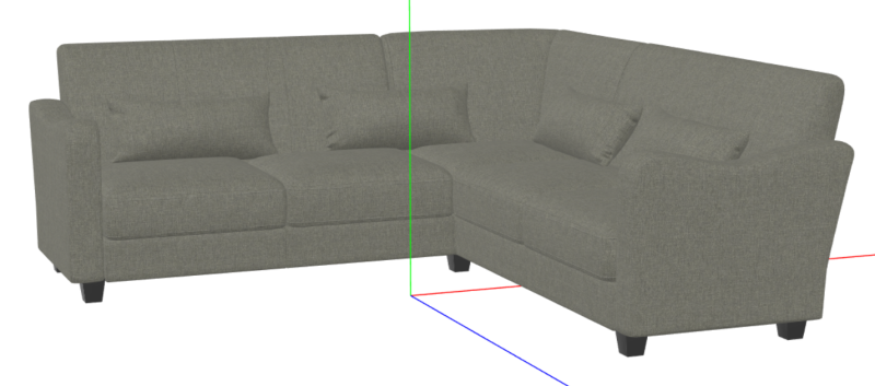 L Shape Sofa Set 3Dモデル .c4d .max .obj .3ds .fbx .stl .blend 