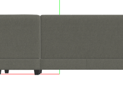 L Shape Sofa Set 3Dモデル