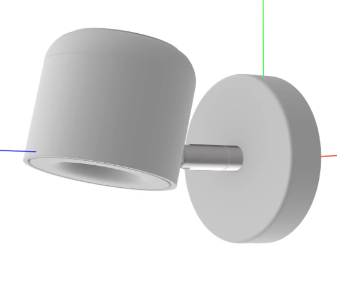 NZDY LED ウォールランプ北欧ミニマリストミラーヘッドライト廊下通路ライト壁ランプ 3Dモデル .c4d .max .obj .3ds .fbx .stl .blend