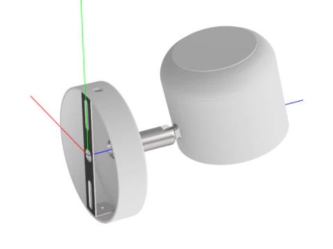 NZDY LED ウォールランプ北欧ミニマリストミラーヘッドライト廊下通路ライト壁ランプ 3Dモデル