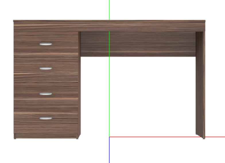 Solimo Hereto Engineered Wood Study Table 3Dモデル .c4d .max .obj .3ds .fbx .stl .blend 
