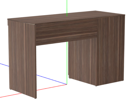 Solimo Hereto Engineered Wood Study Table 3Dモデル