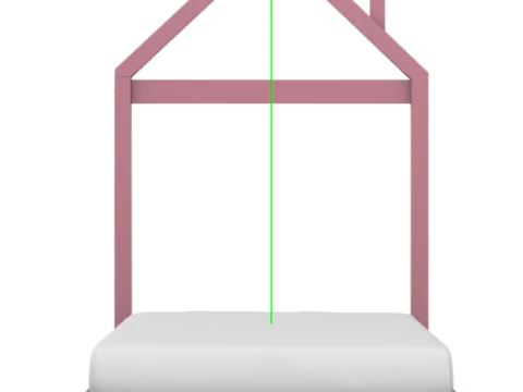 Floor Bed for Kids 3D Model