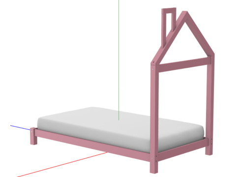 Floor Bed for Kids Modèle 3D