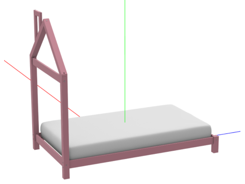 Floor Bed for Kids Modèle 3D