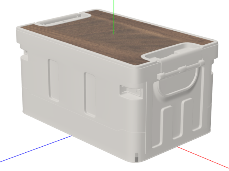 Collapsible Storage Box 3D 模型 .c4d .max .obj .3ds .fbx .stl .blend 