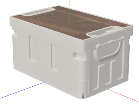 Collapsible Storage Box 3Dモデル