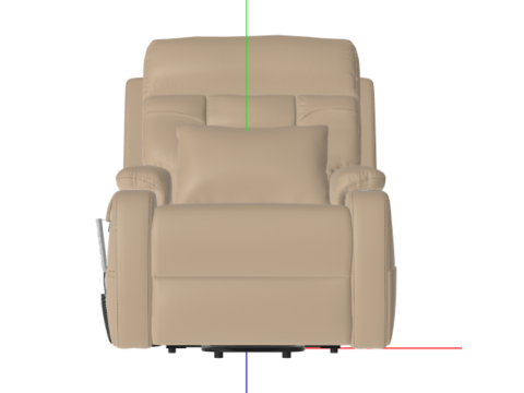 Electric Recliner Chair TV Chair Massage Chair with Adjustable Footrest Back Support Reclining Funct 3Dモデル