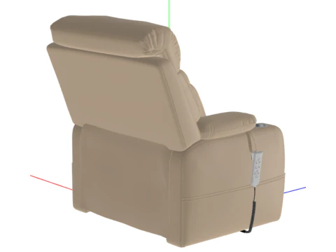 電動リクライニングチェアテレビチェアマッサージチェア調節可能なフットレストバックサポートリクライニング機能付き 3Dモデル