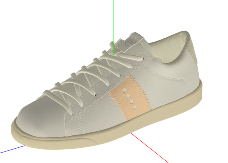 ECCO Womens Street Lite W Sneaker 3Dモデル .c4d .max .obj .3ds .fbx .stl .blend 