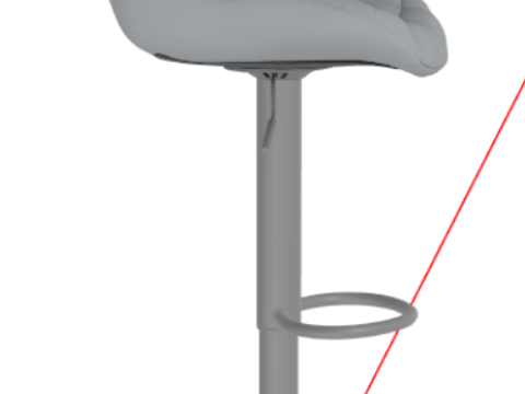 YOUTASTE Grey Bar Stools Modelo 3D