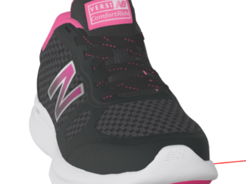 New Balance Womens Versi v1 Cushioning Running Shoe Modello 3D
