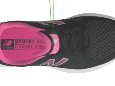 New Balance Womens Versi v1 Cushioning Running Shoe Modello 3D
