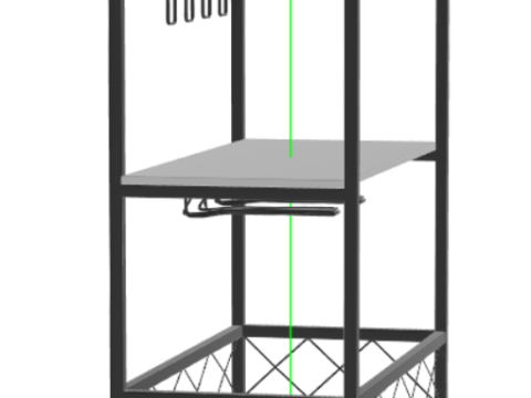 TUTOTAK Bar Cart Serving Cart for Home 3Dモデル