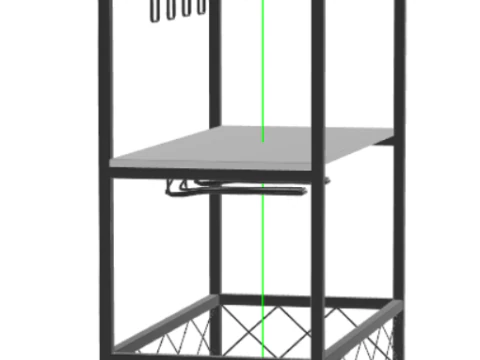 TUTOTAK Bar Cart Serving Cart for Home 3D Model