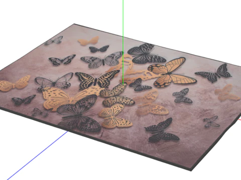 TUTOTAK バーカート 家庭用サービングカート 3Dモデル
