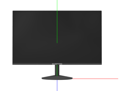 Sceptre LED Monitor HDMI VGA Build-in Speakers 3Dモデル