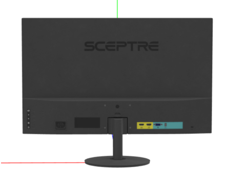Sceptre LED Monitor HDMI VGA Build-in Speakers Modèle 3D