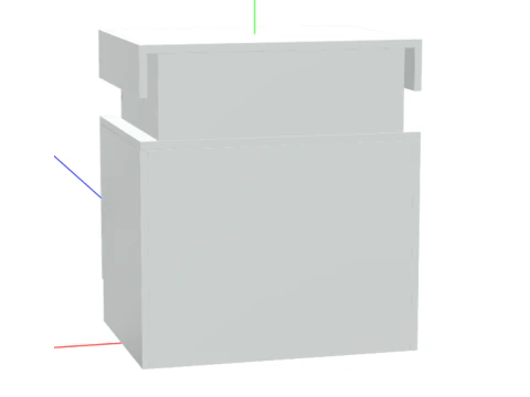 HOMMPA LED Nightstand White Nightstand with Led Lights Modern Night Stand 3D Model