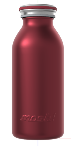 Mosh Japan MOSH Stainless Steel Milk Bottle 3D Model .c4d .max .obj .3ds .fbx .stl .blend 