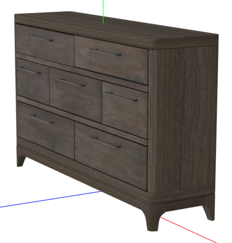 Dresser 3D Model .c4d .max .obj .3ds .fbx .stl .blend 