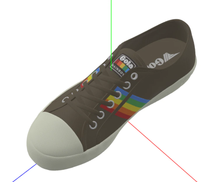 Gola Womens Coaster Rainbow 3D Model .c4d .max .obj .3ds .fbx .stl .blend