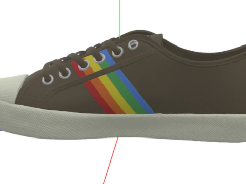 Gola Womens Coaster Rainbow 3D Model