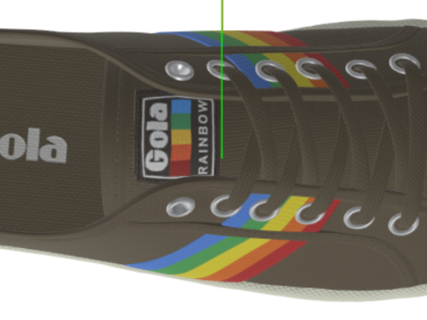 Gola Womens Coaster Rainbow 3D Модель