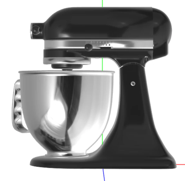 Stand mixer kitchenaid 3D Model .c4d .max .obj .3ds .fbx .stl .blend