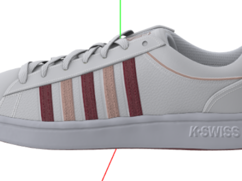 K-Swiss dames Court WinstonSneakers 3D Модель