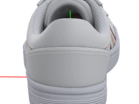 K-Swiss dames Court WinstonSneakers 3D Model